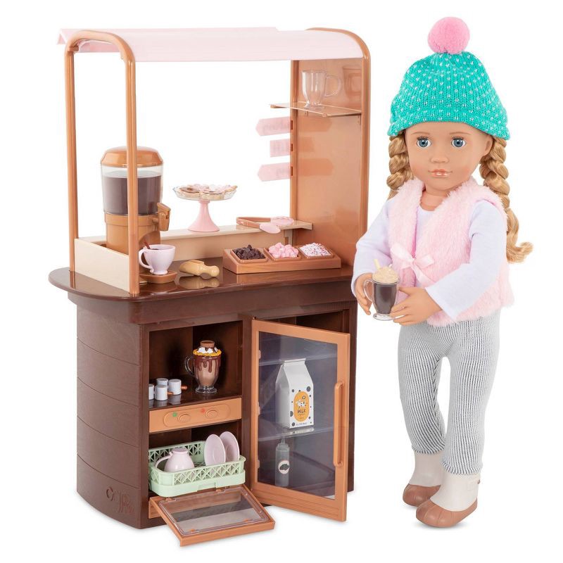 slide 4 of 9, Our Generation Hot Chocolate Stand for 18" Dolls - Choco-tastic, 1 ct