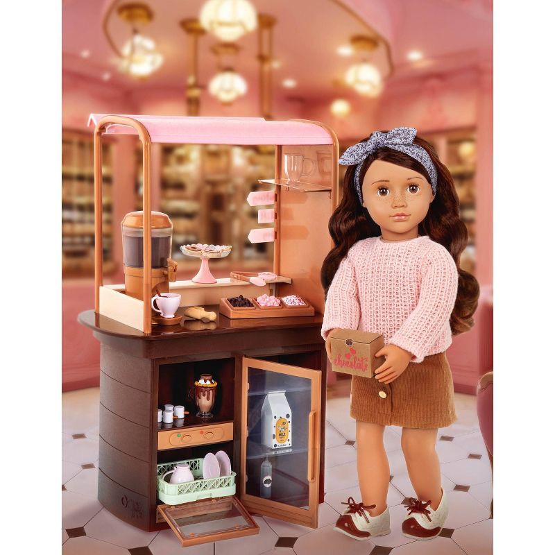 slide 9 of 9, Our Generation Hot Chocolate Stand for 18" Dolls - Choco-tastic, 1 ct