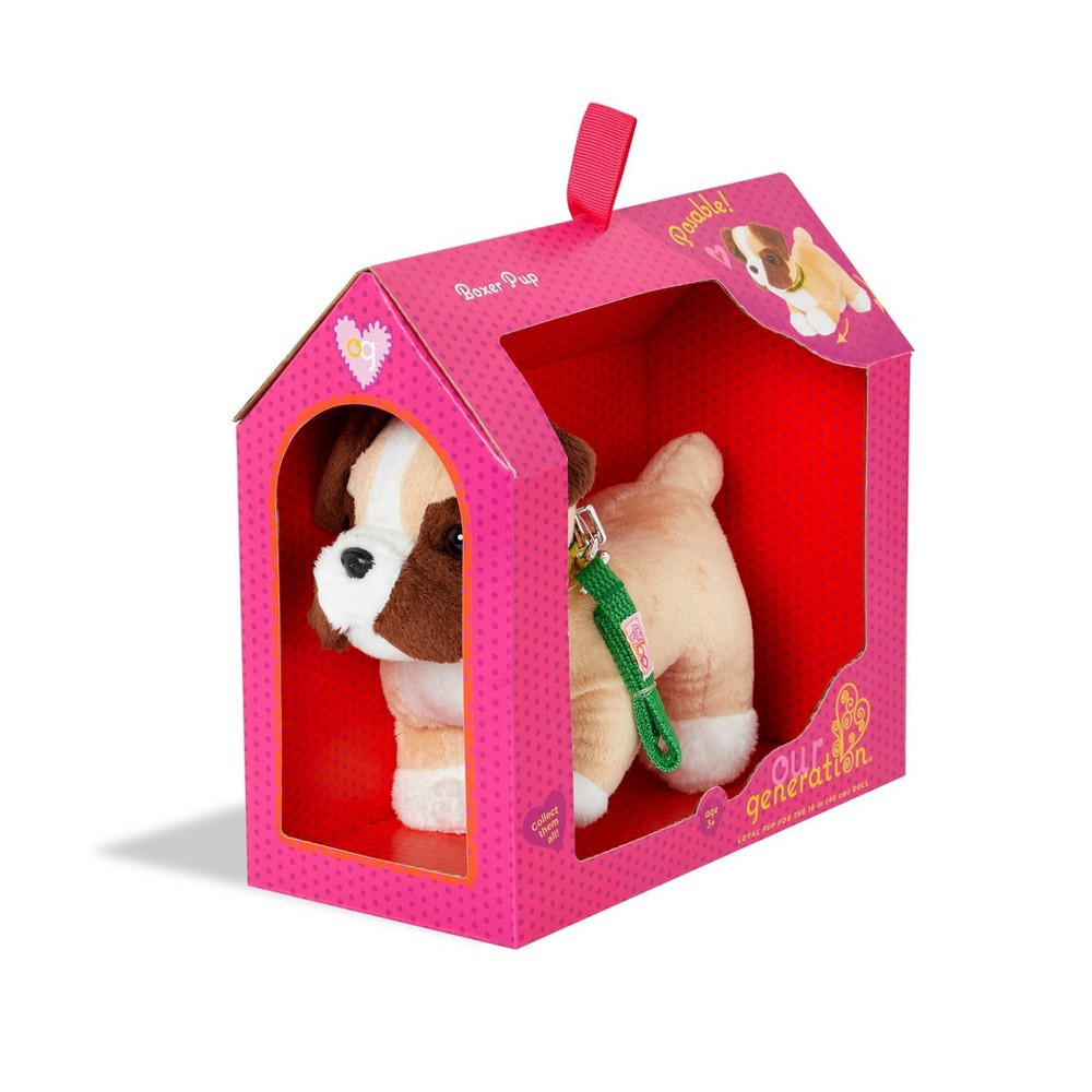 slide 4 of 4, Our Generation Pet Dog Plush with Posable Legs - Boxer Pup, 1 ct