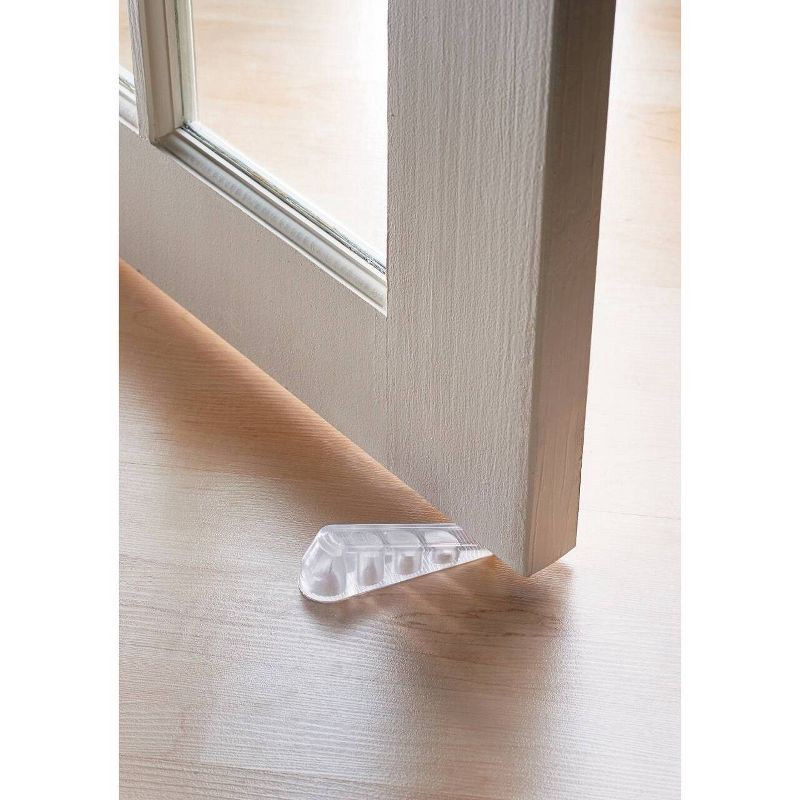 slide 4 of 5, Scotch 2ct Clear Door stops, 2 ct, 0.17 lb