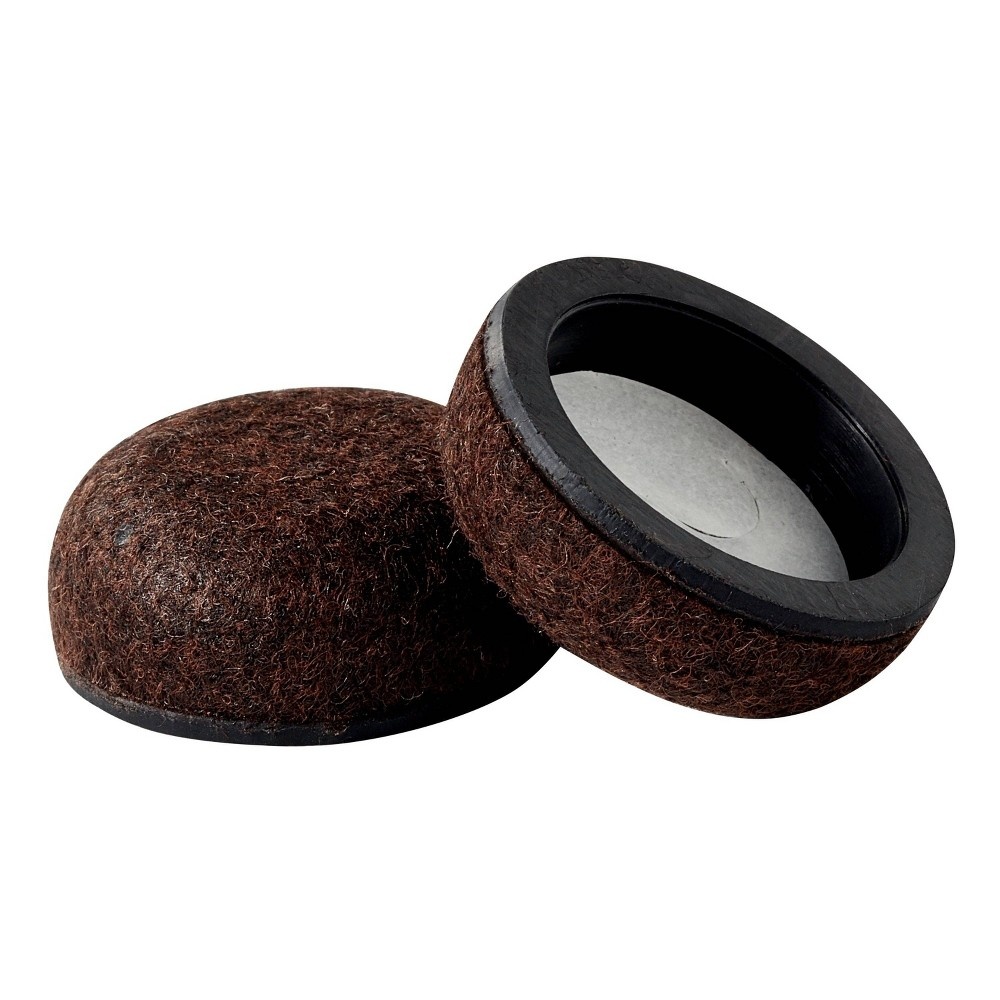 slide 2 of 4, Scotch Felt Pad Cups Brown, 1 ct