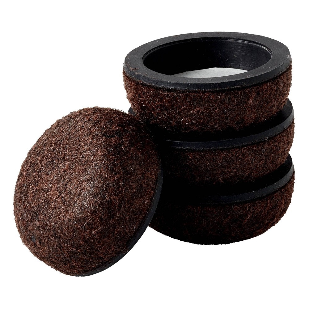 slide 3 of 4, Scotch Felt Pad Cups Brown, 1 ct