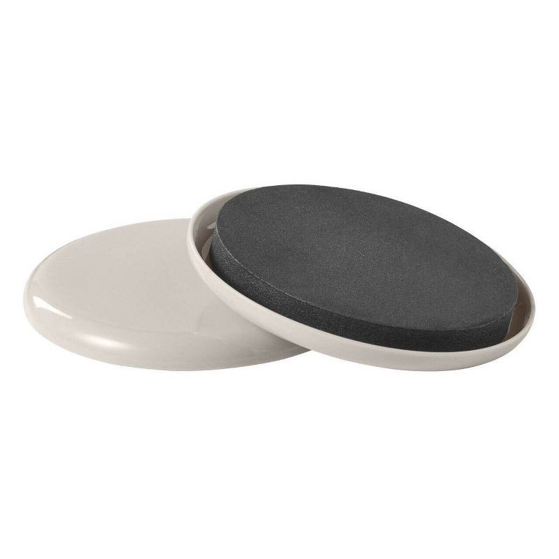 slide 2 of 4, Scotch 4pk Reusable Hard Sliders Gray: Furniture Moving Pads for Carpet, Plastic, 3.5" x 3.5", 4 ct