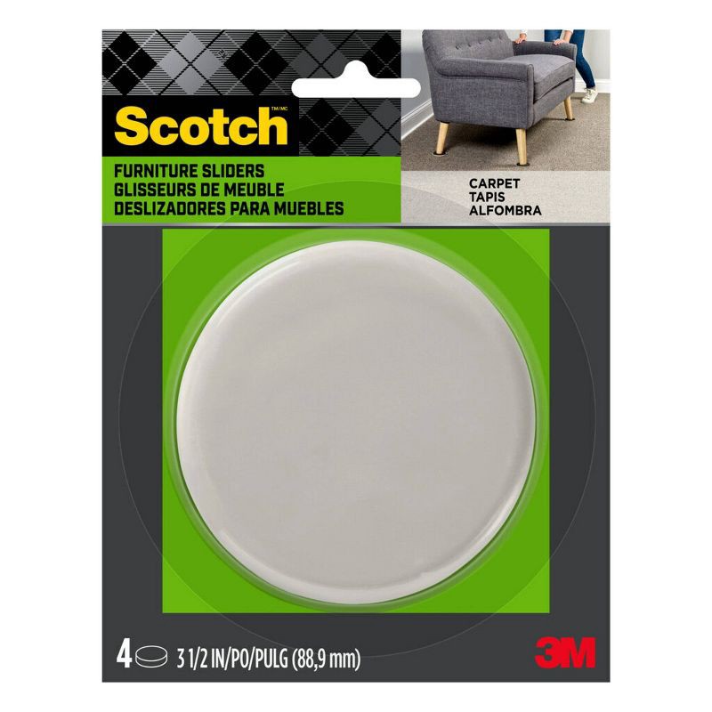 slide 1 of 4, Scotch 4pk Reusable Hard Sliders Gray, 4 ct