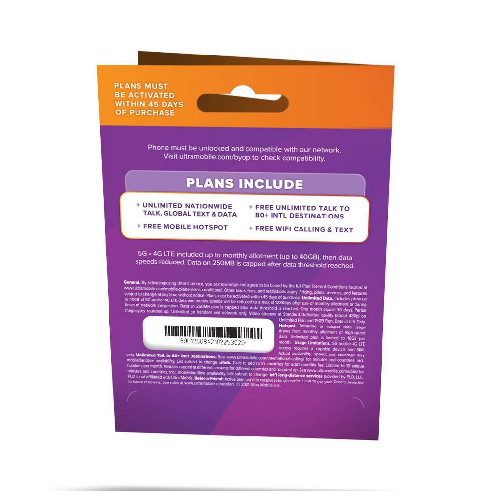 slide 3 of 7, Ultra Mobile Ultra SIM Unlocked Kit 1-Month 2GB Card, 1 ct