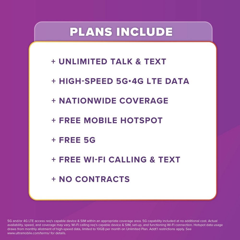 slide 7 of 7, Ultra Mobile Ultra SIM Unlocked Kit 1-Month 2GB Card, 1 ct