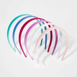 Girls' 6pk Woven Headband - Cat & Jack™: Hair Styling Accessory, All Hair Types, Ages 3+