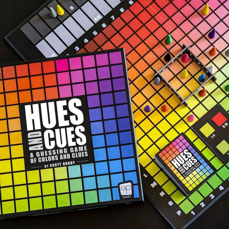 slide 3 of 9, Hues & Cues Game: Strategy Board Game for 3-10 Players by The Op Games, 1 ct