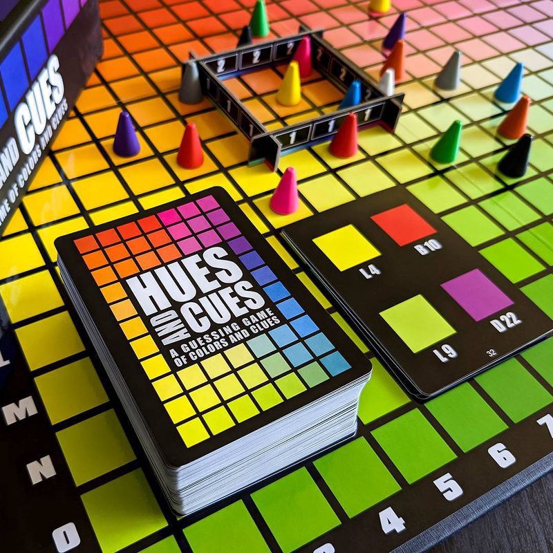 slide 4 of 9, Hues & Cues Game: Strategy Board Game for 3-10 Players by The Op Games, 1 ct