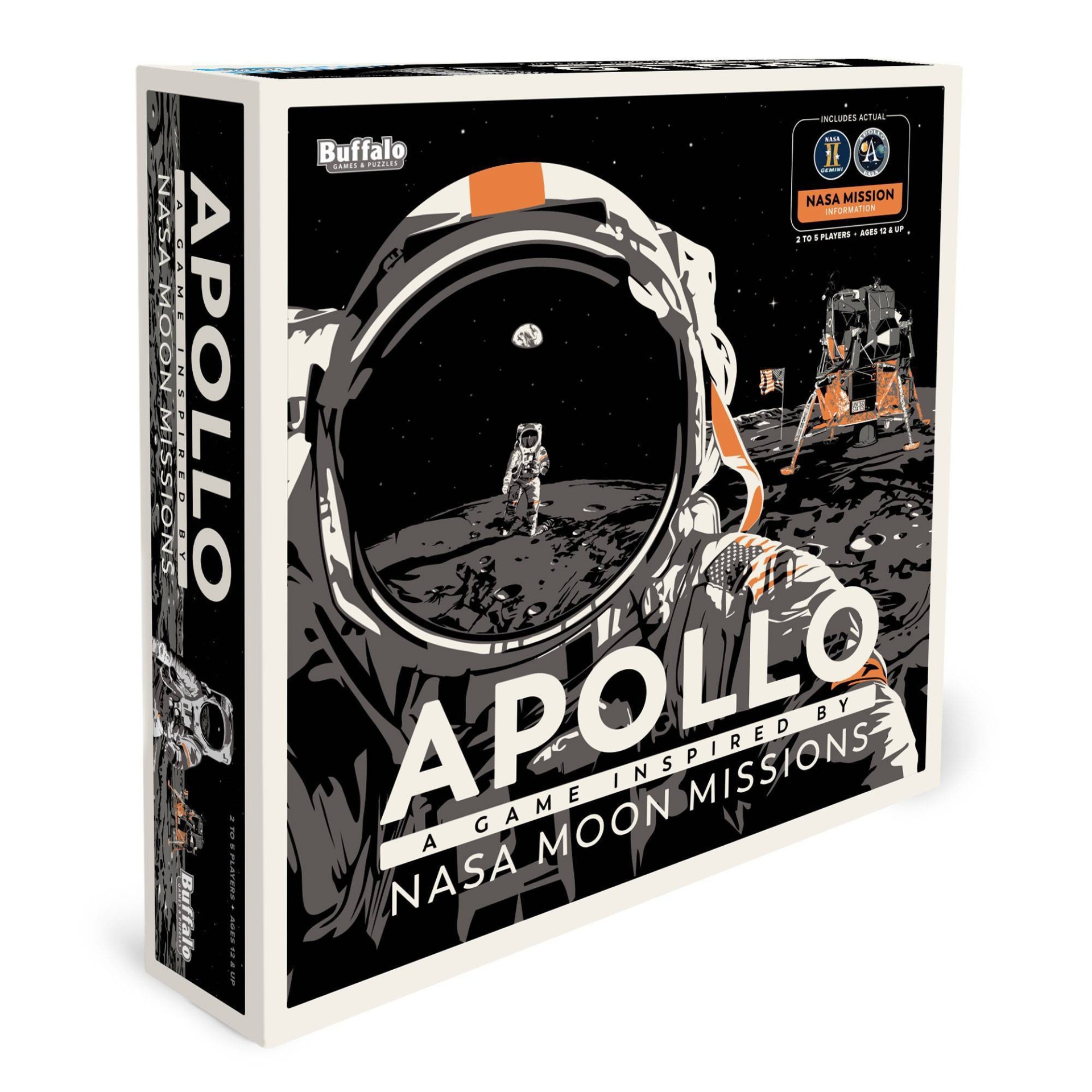 slide 1 of 6, Buffalo Games Apollo: A Collaborative Game Inspired by NASA Moon Missions, 1 ct