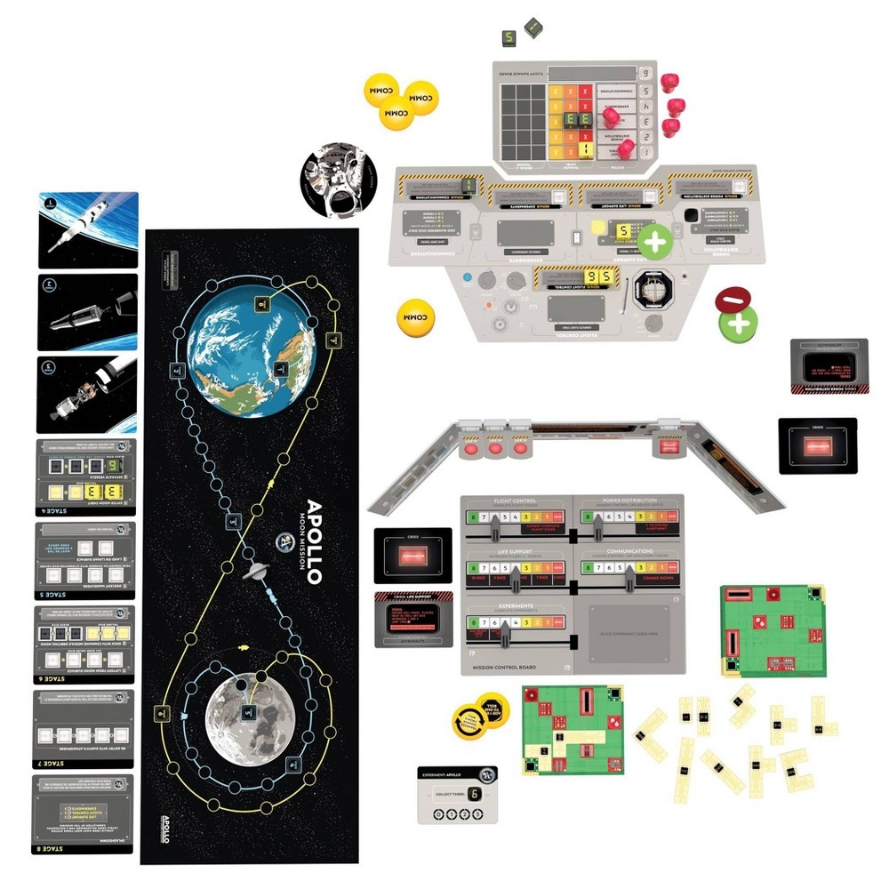 slide 3 of 6, Buffalo Games Apollo: A Collaborative Game Inspired by NASA Moon Missions, 1 ct