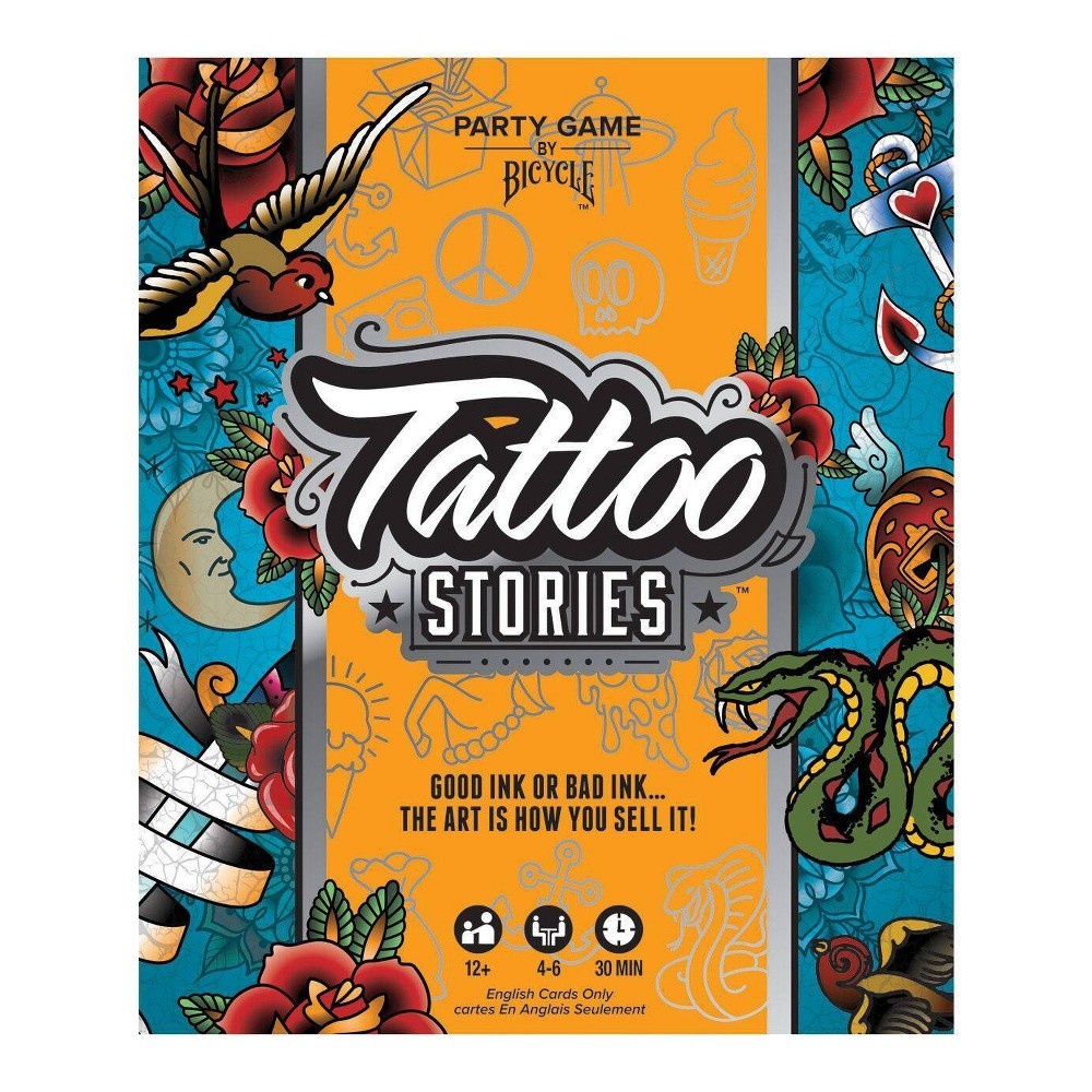 slide 2 of 5, Bicycle Tattoo Stories Game, 1 ct