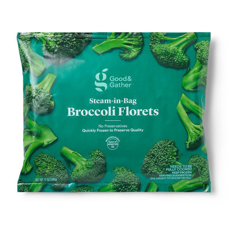 slide 1 of 6, Frozen Broccoli Florets - 12oz - Good & Gather™, 12 oz