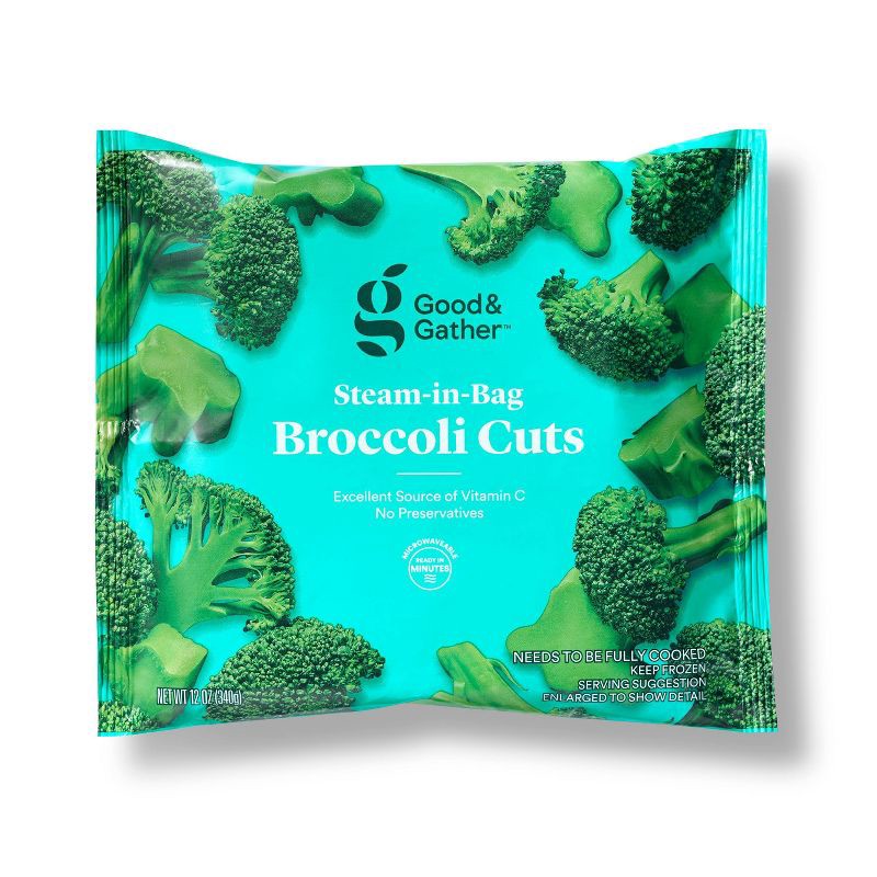 slide 1 of 3, Frozen Cut Broccoli - 12oz - Good & Gather™, 12 oz