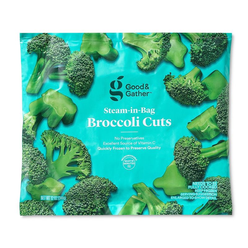 slide 1 of 5, Frozen Cut Broccoli - 12oz - Good & Gather™, 12 oz