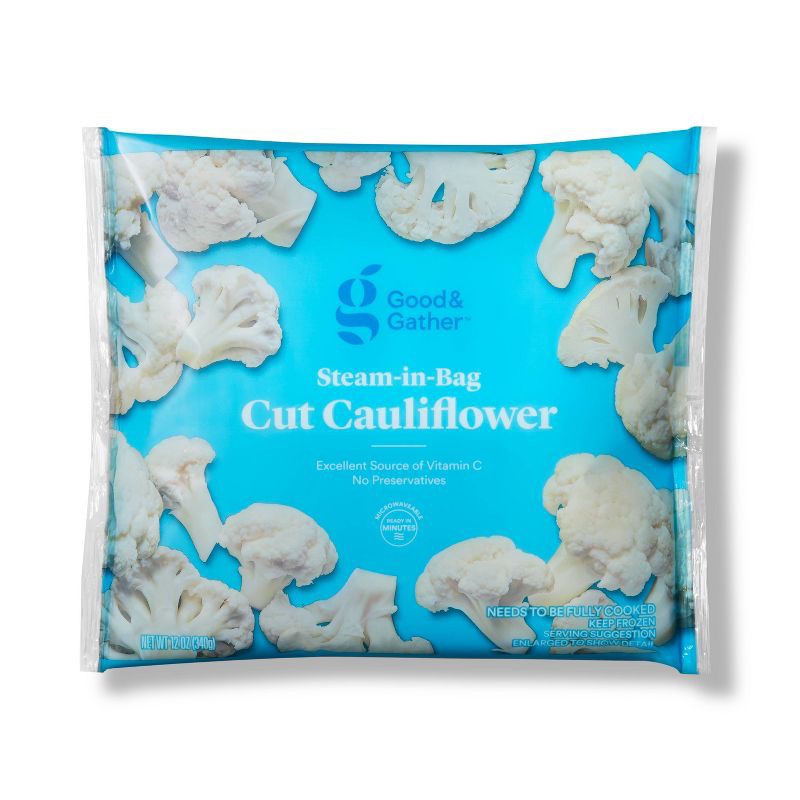 slide 1 of 3, Frozen Cauliflower - 12oz - Good & Gather™, 12 oz