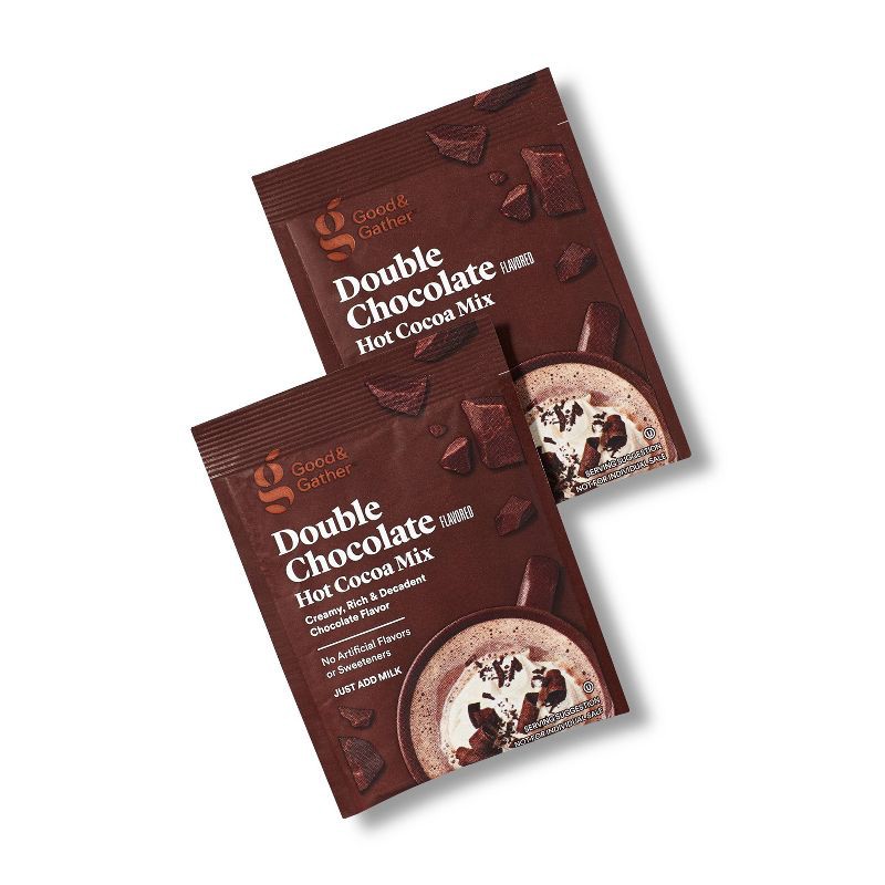 slide 2 of 4, Double Chocolate Flavored Hot Cocoa Mix - 8oz - Good & Gather™, 8 oz