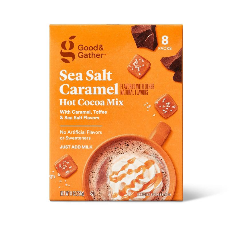 slide 1 of 4, Sea Salt Caramel Hot Cocoa Mix - 8oz - Good & Gather™, 8 oz