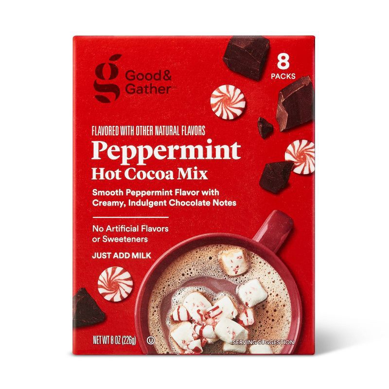 slide 1 of 4, Peppermint Hot Cocoa Mix - 8oz - Good & Gather™, 8 oz
