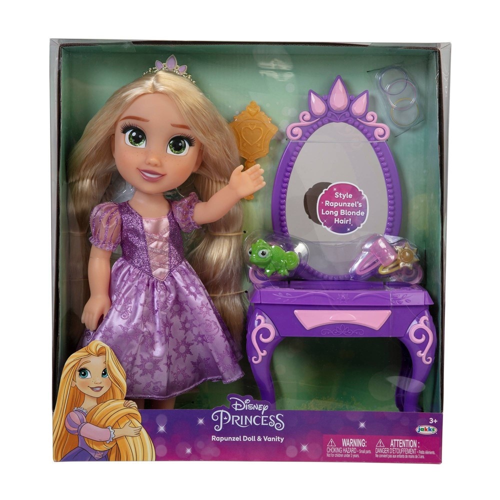 slide 4 of 9, Disney Princess Rapunzel Doll with Vanity, 1 ct