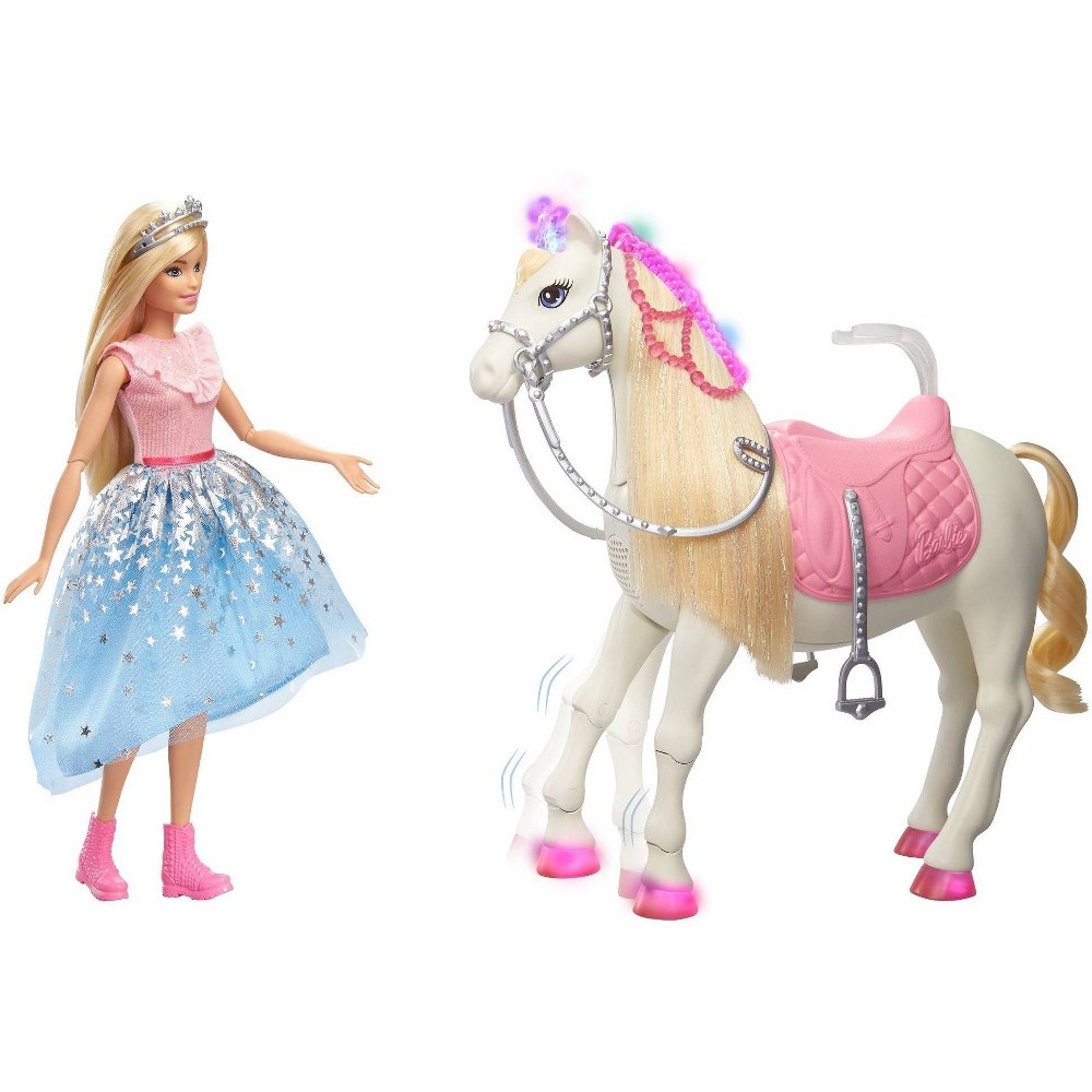 slide 5 of 6, Barbie Princess Adventure Prance & Shimmer Horse, 1 ct