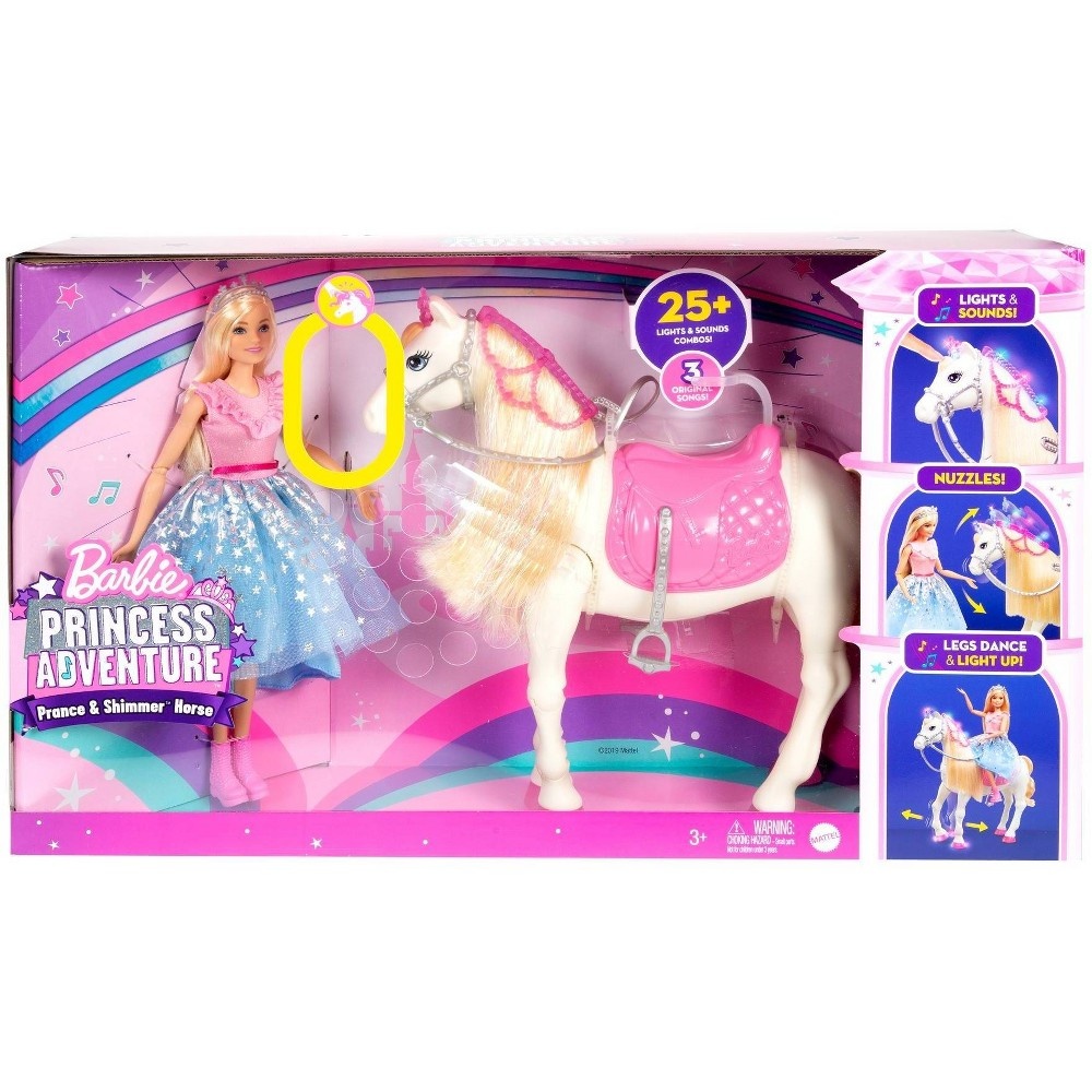 slide 6 of 6, Barbie Princess Adventure Prance & Shimmer Horse, 1 ct