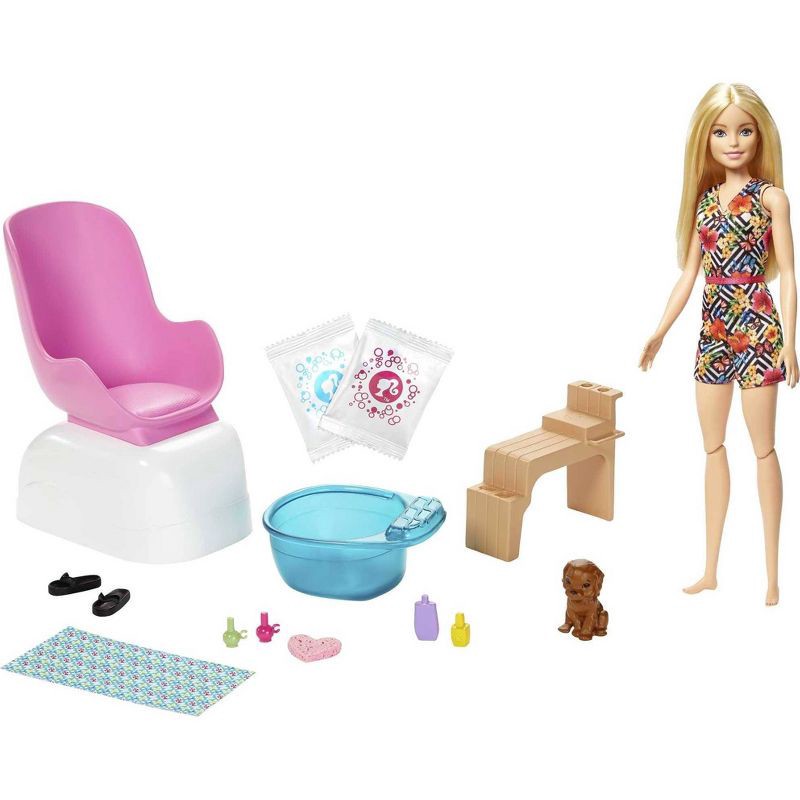 slide 1 of 6, Barbie Mani/Pedi Spa Playset, 1 ct