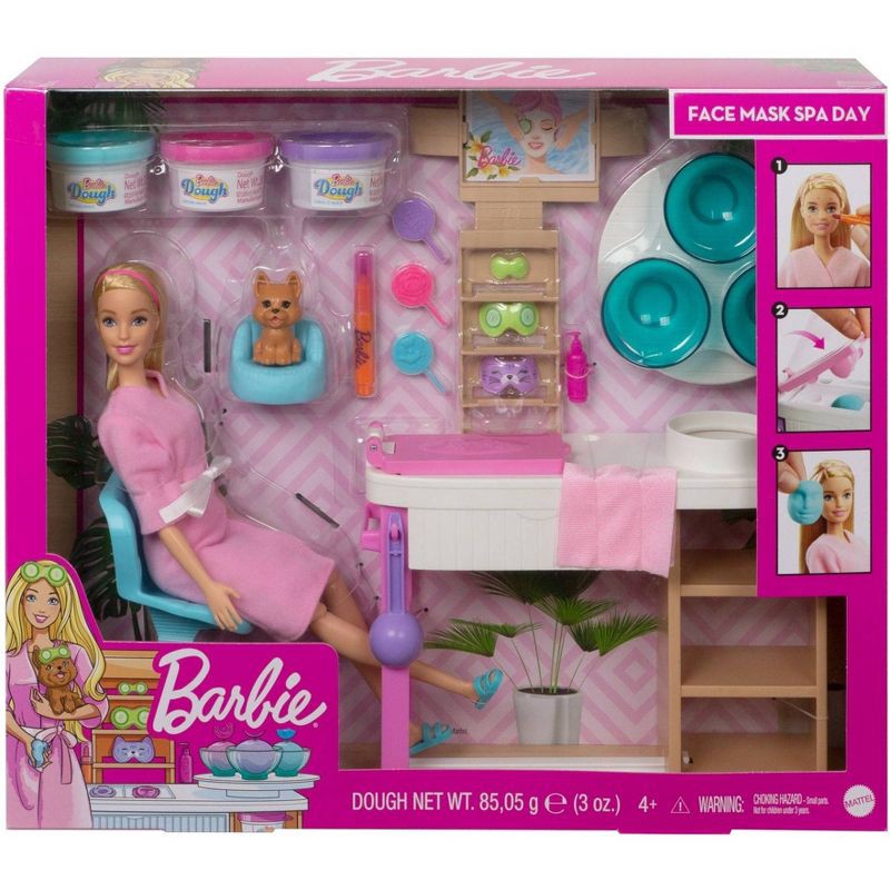 slide 6 of 6, Barbie Spa Day Face Mask Playset, 1 ct