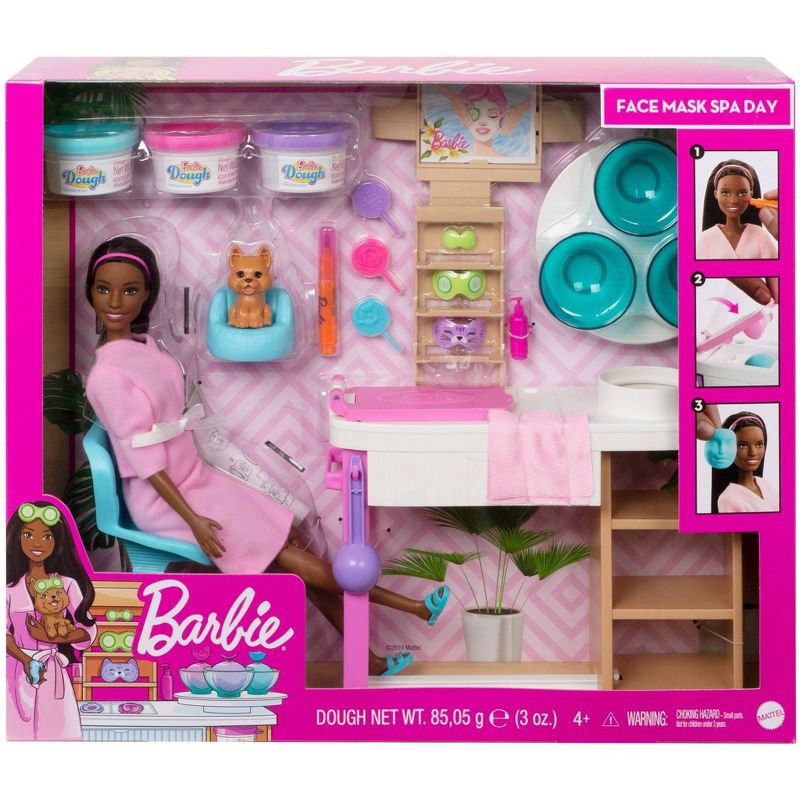 slide 6 of 6, Barbie Face Mask Spa Day Playset, 1 ct