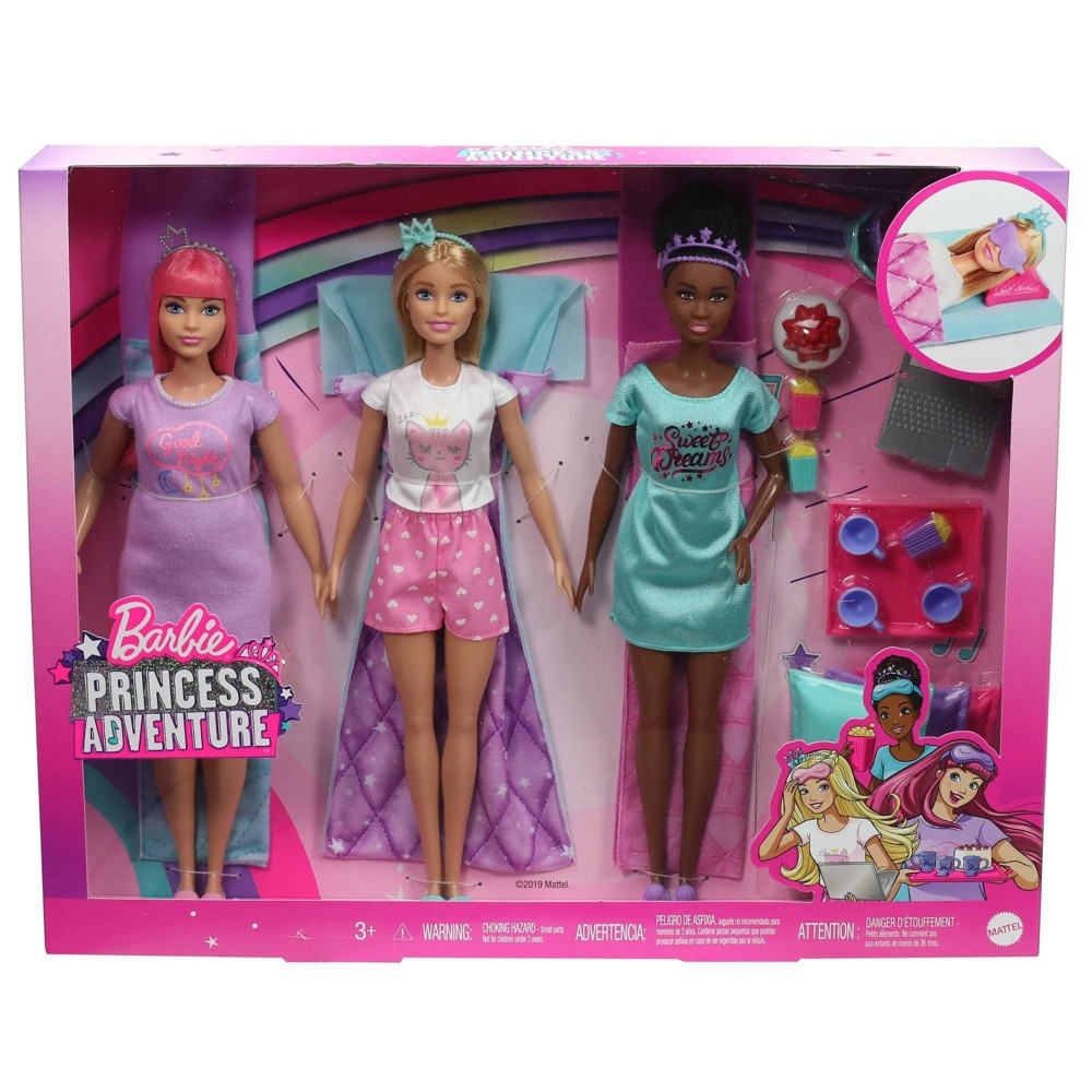 Barbie Princess Adventure Playset with Barbie Doll, Daisy Doll and