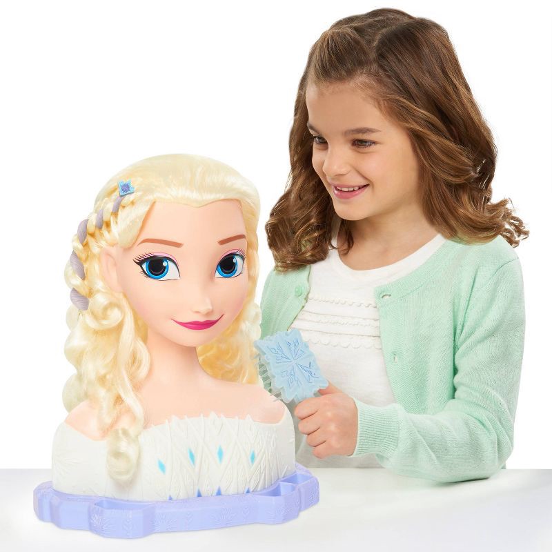 slide 9 of 9, Disney Frozen 2 Deluxe Elsa the Snow Queen Styling Head 17pc, 17 ct