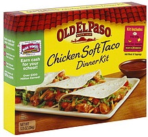 slide 1 of 1, Old El Paso Dinner Kit Chicken Soft Taco Box, 12 oz