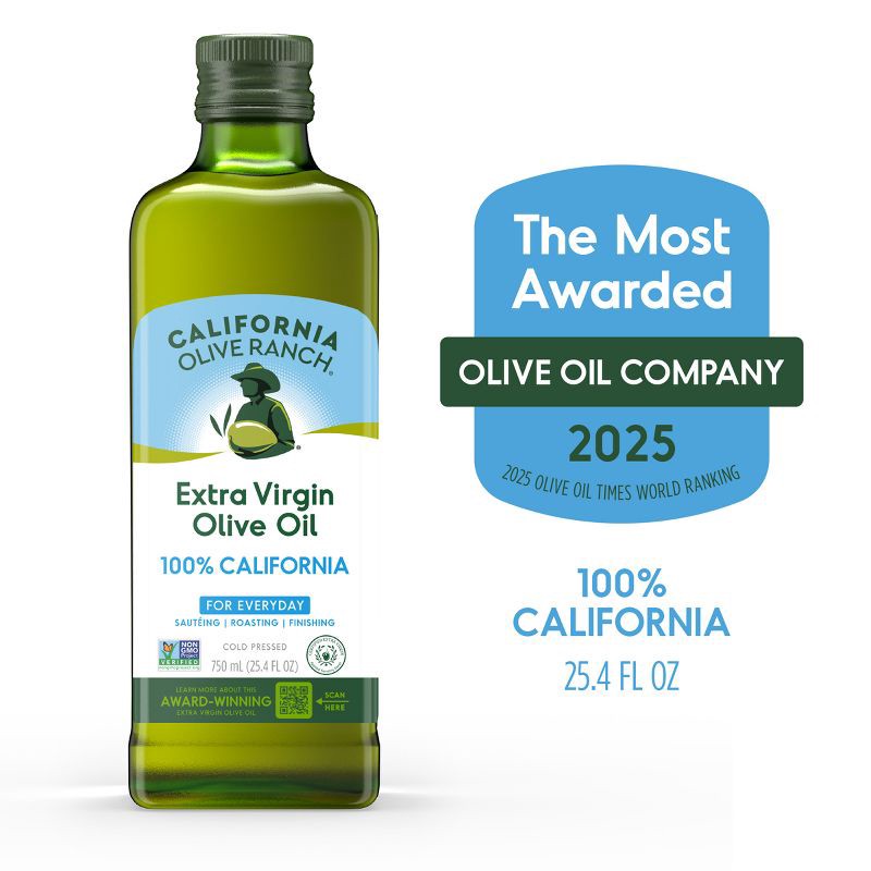 slide 2 of 8, California Olive Ranch 100% CA Extra Virgin Olive Oil - 25.4 fl oz, 25.4 fl oz