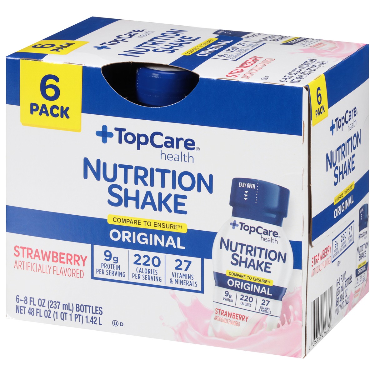 slide 3 of 9, TopCare Strawberry Adult Nutrition Shake-Topcare Nutrisure, 6 ct; 8 fl oz