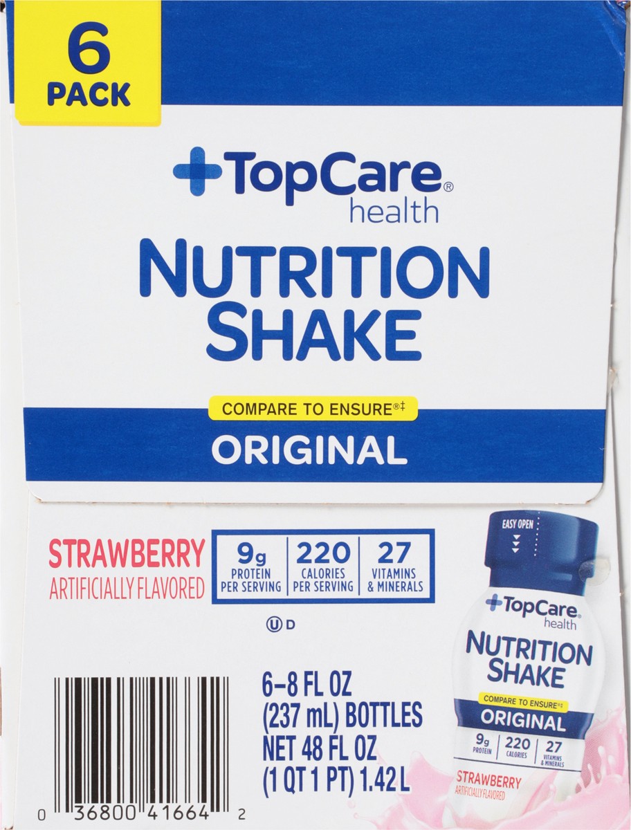 slide 8 of 9, TopCare Strawberry Adult Nutrition Shake-Topcare Nutrisure, 6 ct; 8 fl oz