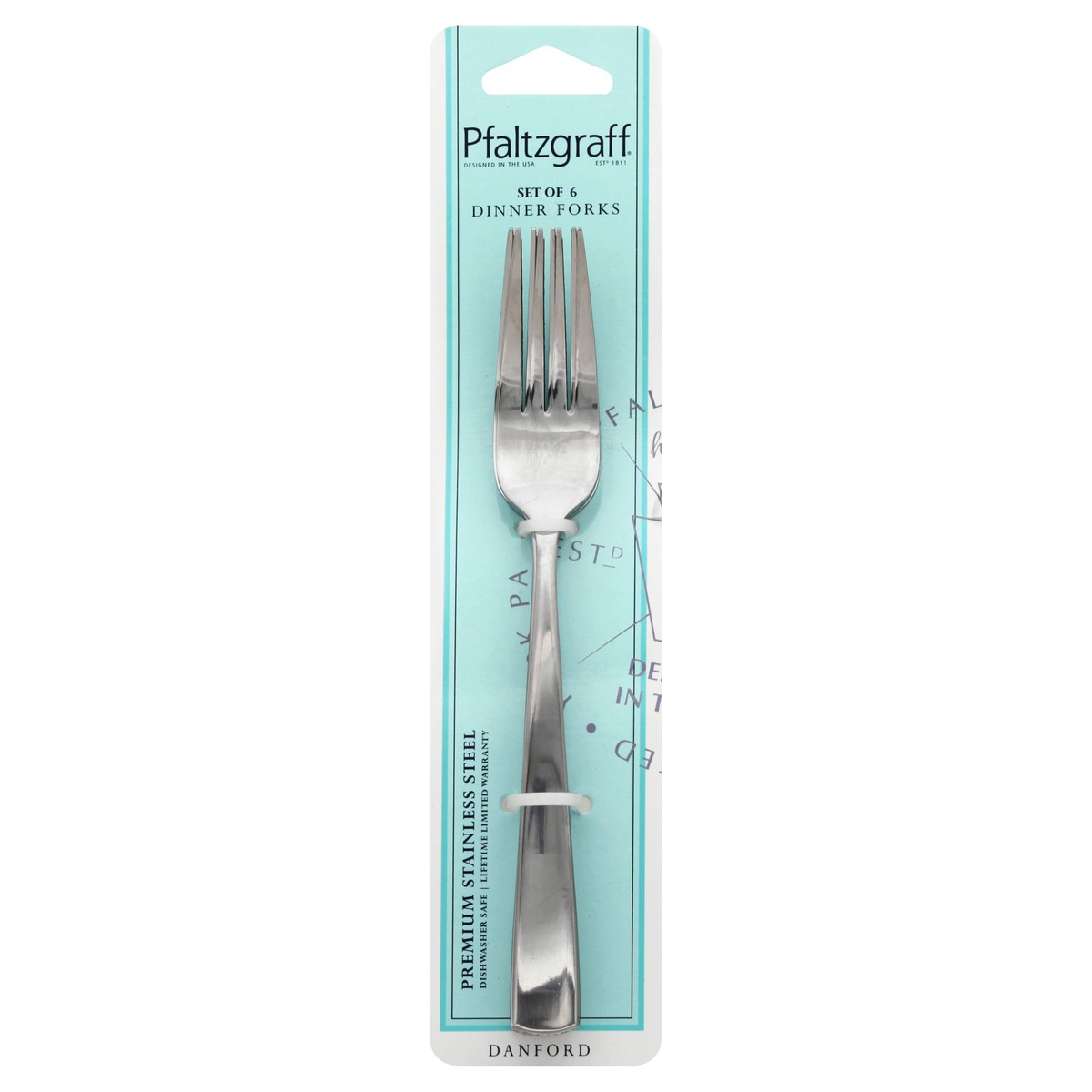 slide 6 of 7, Pfaltzgraff Danford Dinner Fork Set, 1 ct
