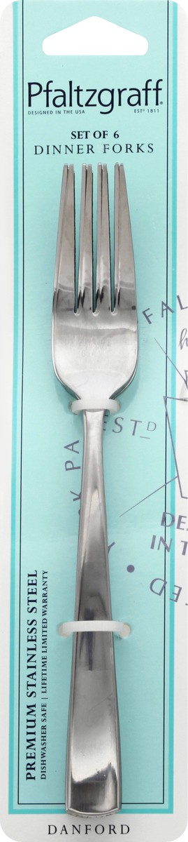 slide 1 of 7, Pfaltzgraff Danford Dinner Fork Set, 1 ct