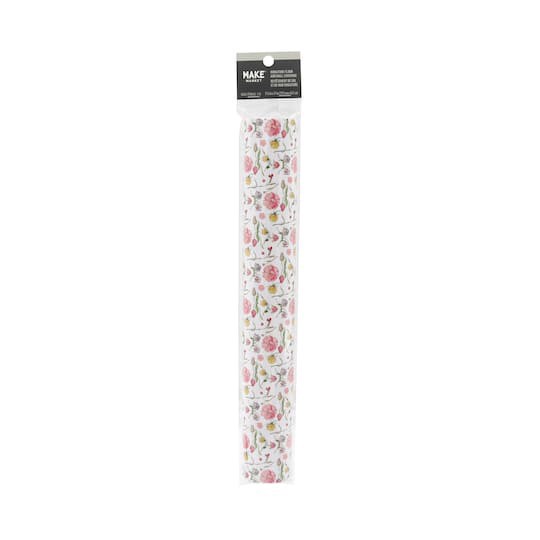 slide 1 of 2, Miniature Pink Floral Floor & Wall Covering By Make Market, 11.5 in x 17 in