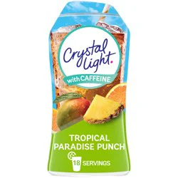 Crystal Light Tropical Paradise Punch Liquid Energy Drink Mix With Caffeine, Caffeinated Bottle- 1.62 fl oz
