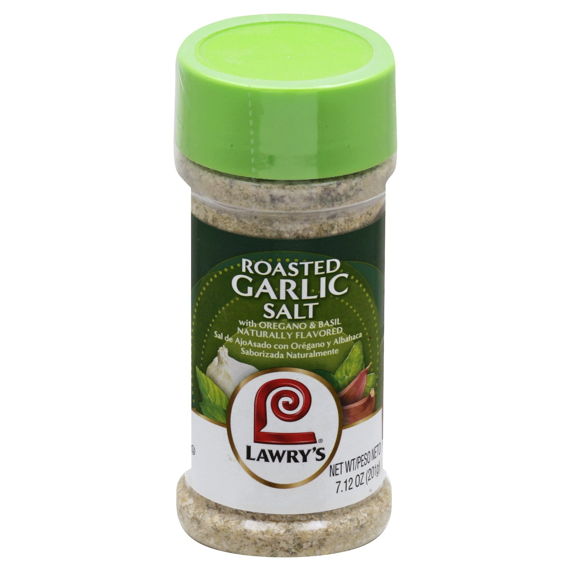 slide 1 of 1, Lawry's Roasted Garlic Salt with Oregano and Basil Naturally Flavored Blend, 7.12 oz