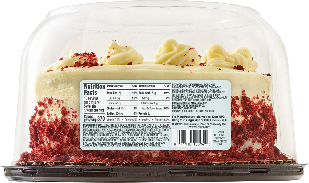 slide 2 of 2, Bakery Fresh Red Velvet Cake with Cream Cheese Icing, 51 oz