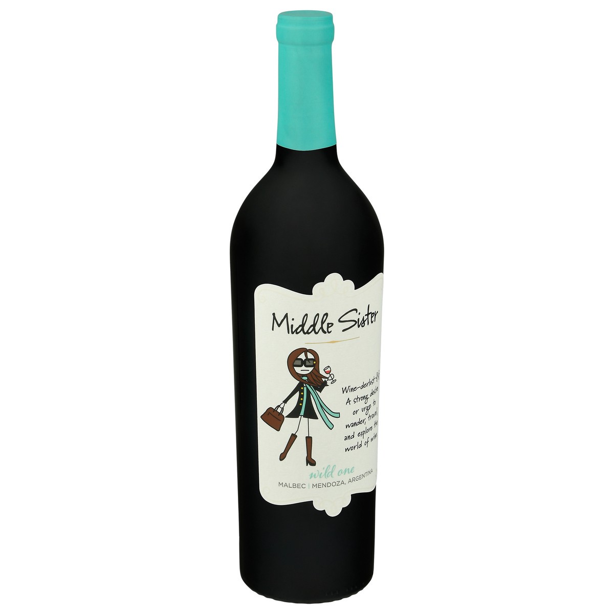 slide 2 of 10, Middle Sister Wines Non-Vintage Wild One Malbec, California, 750ml, 750 ml