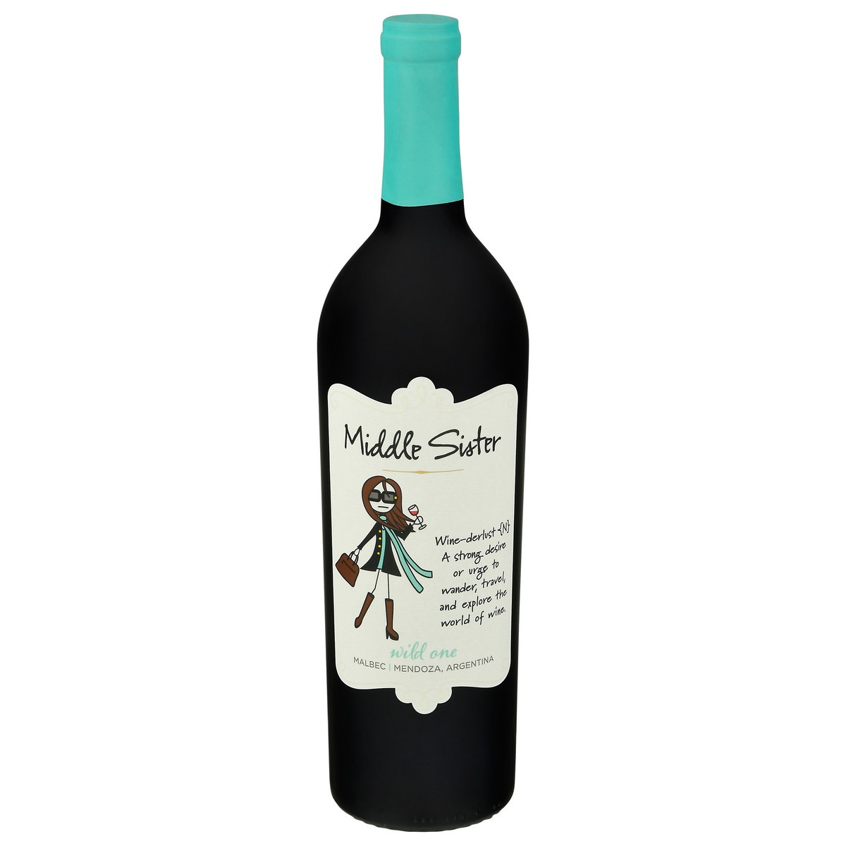 slide 1 of 10, Middle Sister Wines Non-Vintage Wild One Malbec, California, 750ml, 750 ml