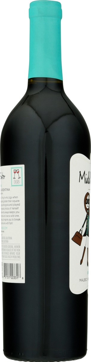 slide 7 of 10, Middle Sister Wines Non-Vintage Wild One Malbec, California, 750ml, 750 ml