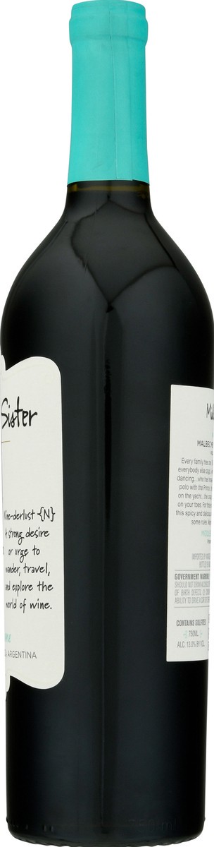 slide 8 of 10, Middle Sister Wines Non-Vintage Wild One Malbec, California, 750ml, 750 ml