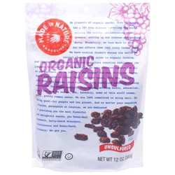 Made in Nature Organic Unsulfured Raisins 12 oz