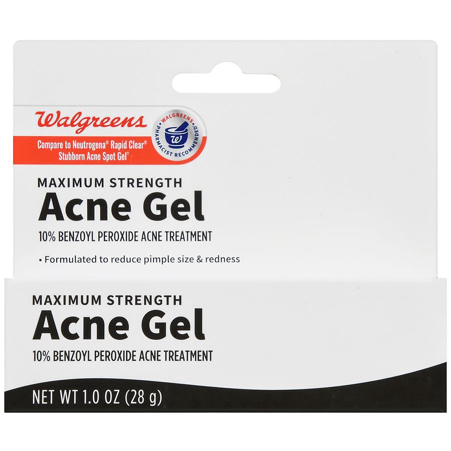 slide 1 of 5, Walgreens Maximum Strength Acne Gel, 1 oz