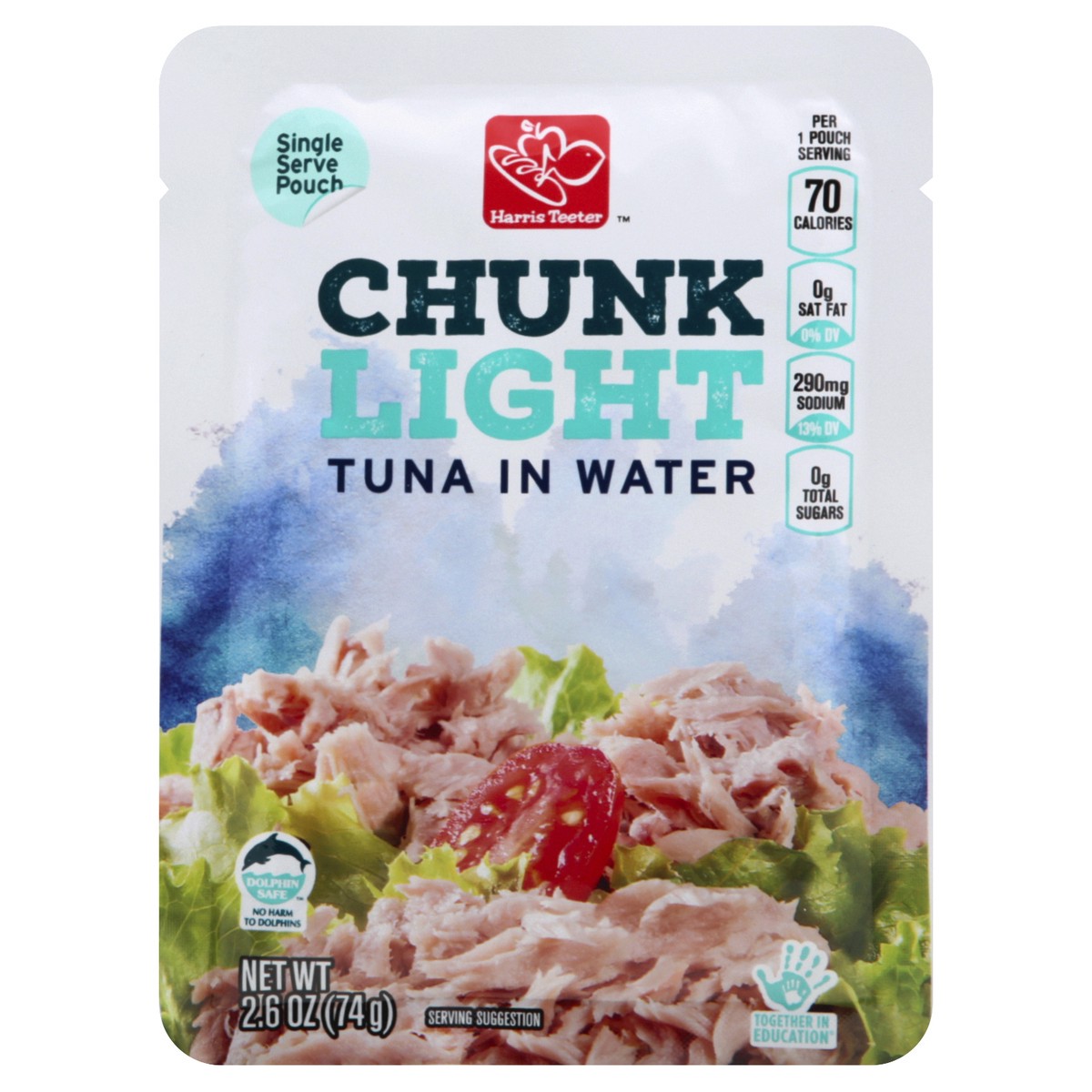 slide 2 of 3, Harris Teeter Chunk Light Tuna, 2.6 oz