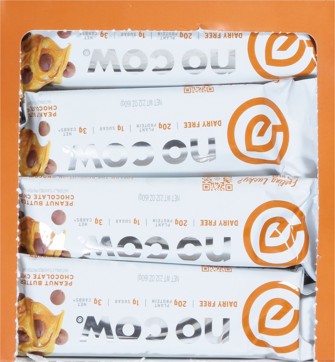 slide 4 of 9, No Cow Peanut Butter Chocolate C1hip Protein Bar 12 - 2.12 oz Bars, 12 ct