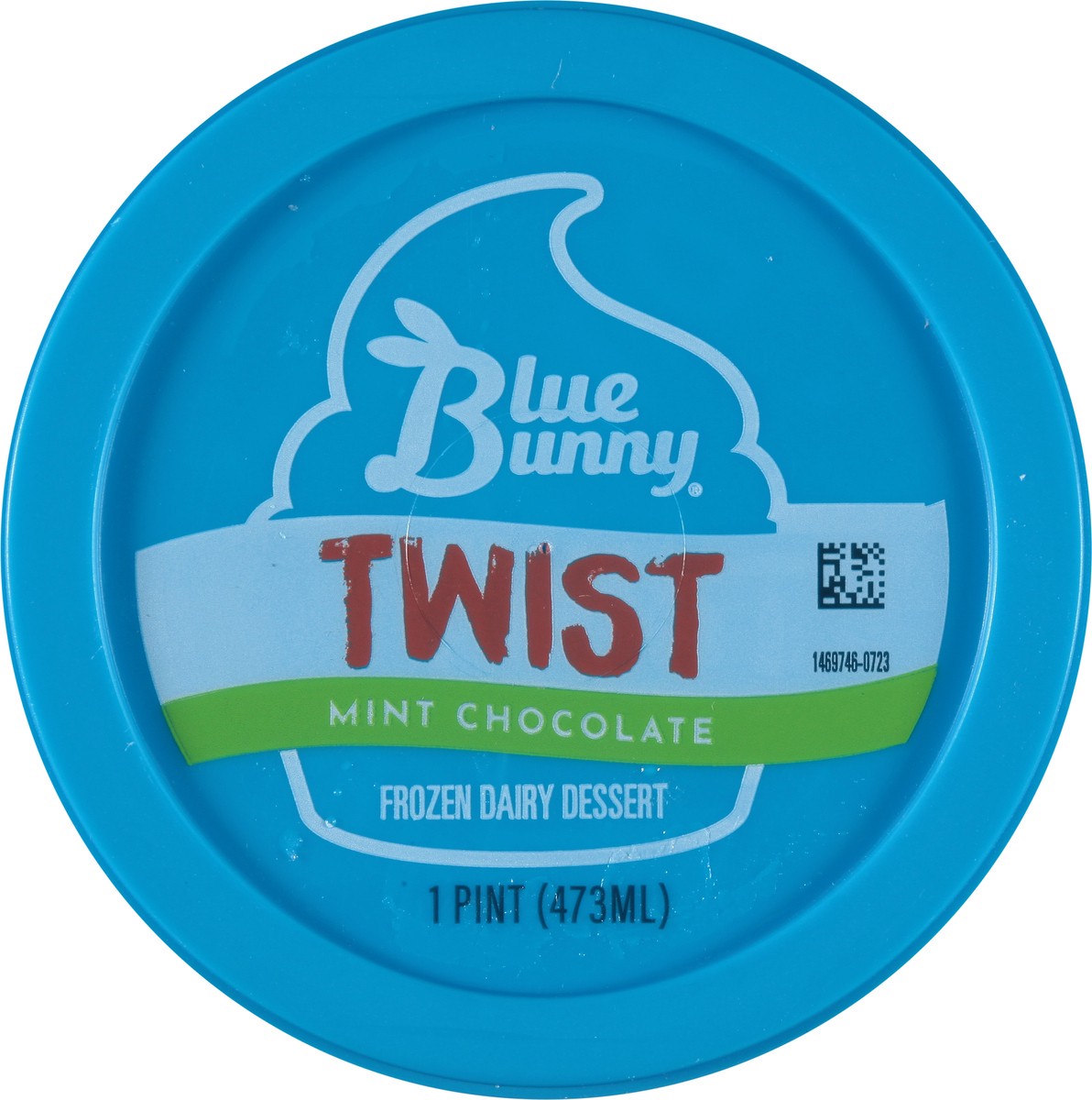 slide 8 of 12, Blue Bunny Twist Mint Chocolate Frozen Dessert, 16 fl oz Pint, 16 fl oz